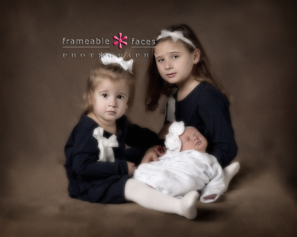 3 little sisters, Frameable Faces Photography